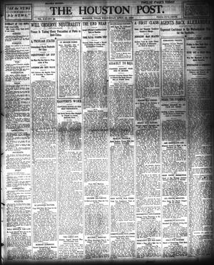 The Houston Post. (Houston, Tex.), Vol. 21, No. 35, Ed. 1 Wednesday, April 19, 1905