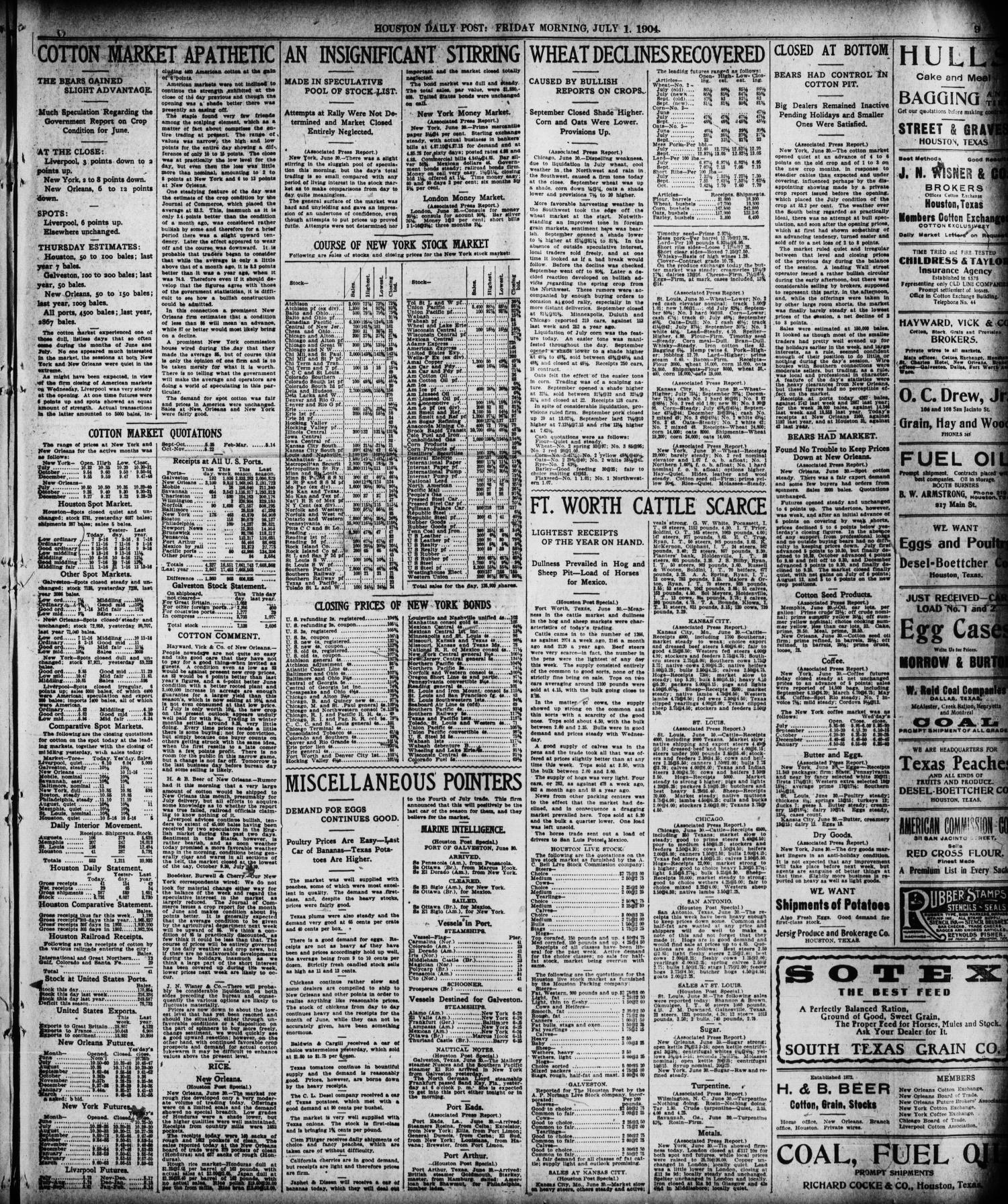 The Houston Post. (Houston, Tex.), Vol. 20, No. 88, Ed. 1 Friday, July 1, 1904
                                                
                                                    [Sequence #]: 9 of 12
                                                