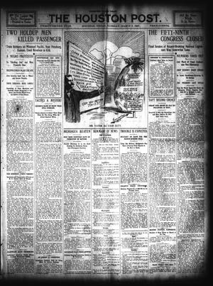 Primary view of object titled 'The Houston Post. (Houston, Tex.), Vol. 22, Ed. 1 Tuesday, March 5, 1907'.