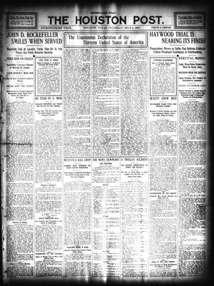 Primary view of object titled 'The Houston Post. (Houston, Tex.), Vol. 23, Ed. 1 Thursday, July 4, 1907'.