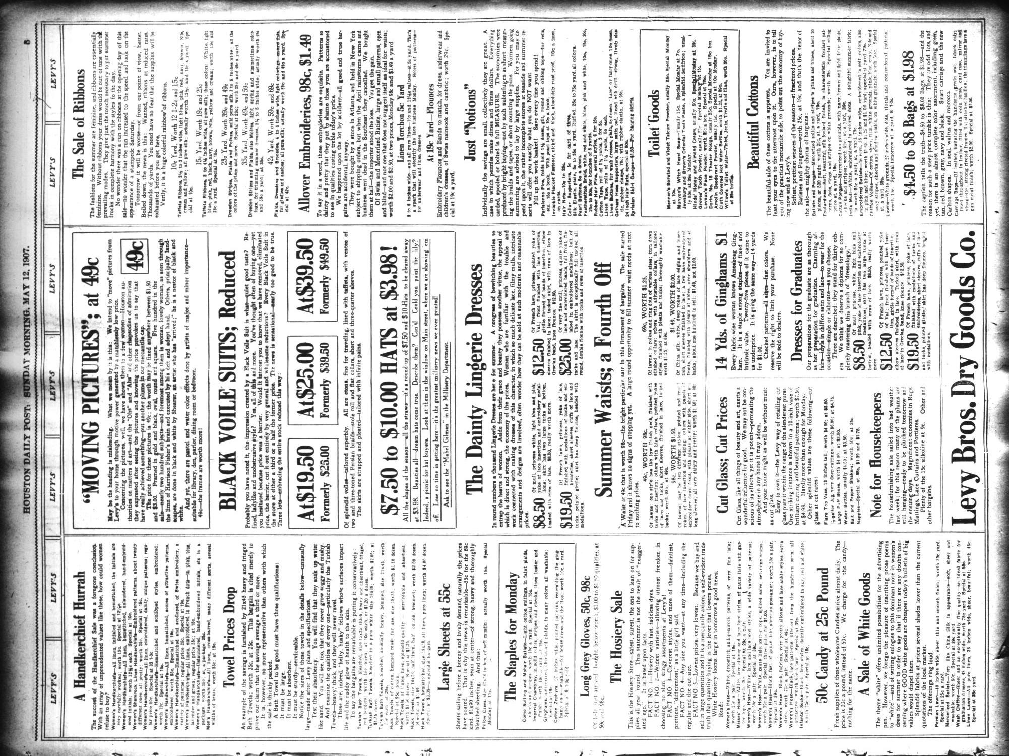 The Houston Post. (Houston, Tex.), Vol. 23, Ed. 1 Sunday, May 12, 1907
                                                
                                                    [Sequence #]: 5 of 53
                                                