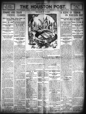 The Houston Post. (Houston, Tex.), Vol. 22, Ed. 1 Wednesday, February 13, 1907