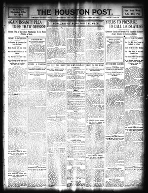 Primary view of object titled 'The Houston Post. (Houston, Tex.), Vol. 23, Ed. 1 Monday, December 30, 1907'.