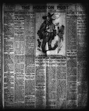 Primary view of object titled 'The Houston Post. (Houston, Tex.), Vol. 19, No. 213, Ed. 1 Wednesday, November 4, 1903'.