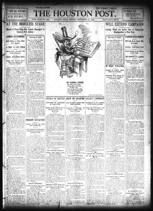 Primary view of object titled 'The Houston Post. (Houston, Tex.), Vol. 20, No. 168, Ed. 1 Monday, September 19, 1904'.