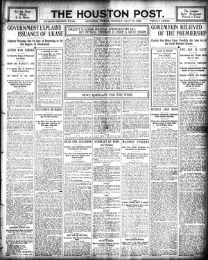 Primary view of object titled 'The Houston Post. (Houston, Tex.), Vol. 22, Ed. 1 Monday, July 23, 1906'.