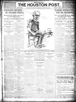 The Houston Post. (Houston, Tex.), Vol. 27, Ed. 1 Thursday, August 31, 1911