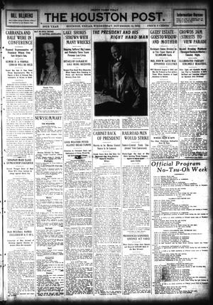 The Houston Post. (Houston, Tex.), Vol. 28, Ed. 1 Wednesday, November 12, 1913