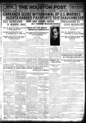 The Houston Post. (Houston, Tex.), Vol. 28, Ed. 1 Thursday, April 23, 1914