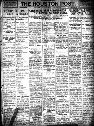 Primary view of object titled 'The Houston Post. (Houston, Tex.), Vol. 26, Ed. 1 Sunday, July 24, 1910'.