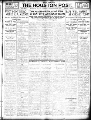 The Houston Post. (Houston, Tex.), Vol. 25, Ed. 1 Thursday, September 16, 1909