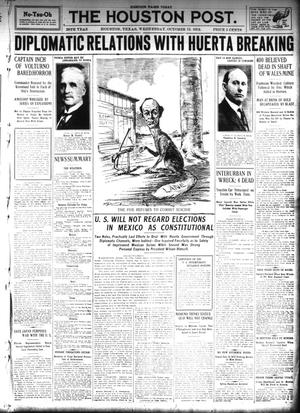 The Houston Post. (Houston, Tex.), Vol. 28, Ed. 1 Wednesday, October 15, 1913