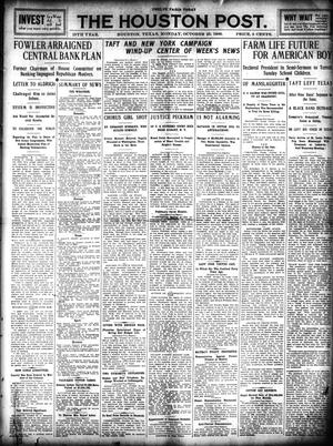 The Houston Post. (Houston, Tex.), Vol. 25, Ed. 1 Monday, October 25, 1909