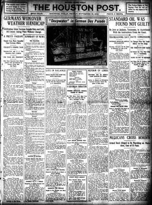 The Houston Post. (Houston, Tex.), Vol. 26, Ed. 1 Friday, November 18, 1910