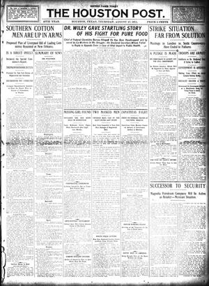 The Houston Post. (Houston, Tex.), Vol. 27, Ed. 1 Thursday, August 17, 1911