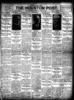 Primary view of object titled 'The Houston Post. (Houston, Tex.), Vol. 28, Ed. 1 Sunday, April 27, 1913'.