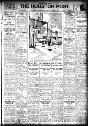 The Houston Post. (Houston, Tex.), Vol. 28, Ed. 1 Tuesday, December 2, 1913