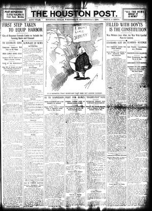 The Houston Post. (Houston, Tex.), Vol. 24, Ed. 1 Wednesday, September 9, 1908