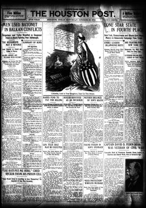 Primary view of object titled 'The Houston Post. (Houston, Tex.), Vol. 27, Ed. 1 Saturday, October 26, 1912'.