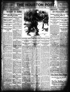 The Houston Post. (Houston, Tex.), Vol. 24, Ed. 1 Monday, January 4, 1909