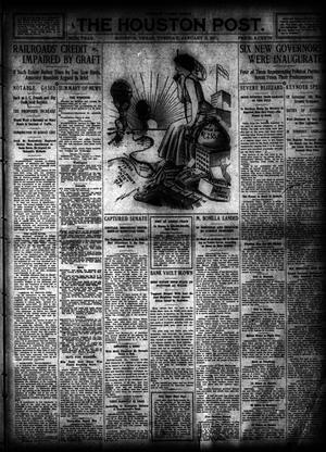 Primary view of object titled 'The Houston Post. (Houston, Tex.), Vol. 26, Ed. 1 Tuesday, January 3, 1911'.