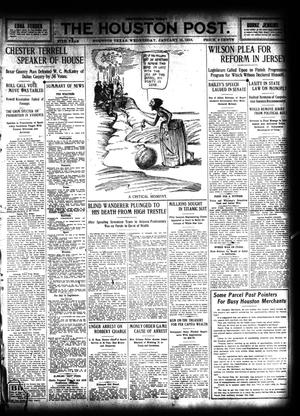 The Houston Post. (Houston, Tex.), Vol. 27, Ed. 1 Wednesday, January 15, 1913