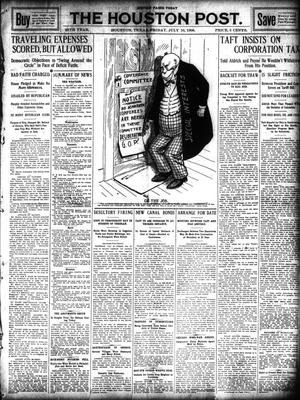 The Houston Post. (Houston, Tex.), Vol. 25, Ed. 1 Friday, July 16, 1909