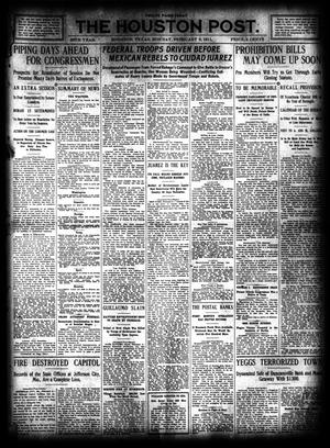 The Houston Post. (Houston, Tex.), Vol. 26, Ed. 1 Monday, February 6, 1911