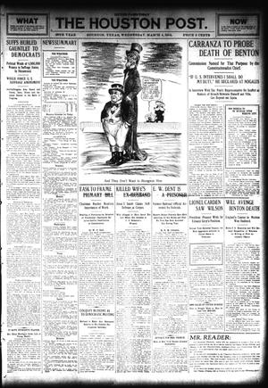 The Houston Post. (Houston, Tex.), Vol. 28, Ed. 1 Wednesday, March 4, 1914