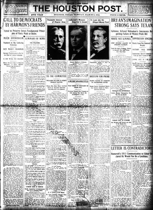 The Houston Post. (Houston, Tex.), Vol. 27, Ed. 1 Tuesday, March 5, 1912