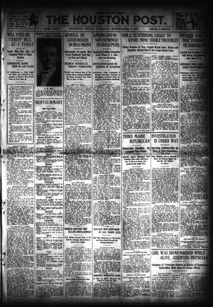 The Houston Post. (Houston, Tex.), Vol. 28, Ed. 1 Tuesday, September 9, 1913