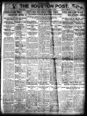 Primary view of object titled 'The Houston Post. (Houston, Tex.), Vol. 27, Ed. 1 Saturday, March 8, 1913'.