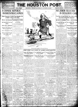 The Houston Post. (Houston, Tex.), Vol. 27, Ed. 1 Saturday, October 14, 1911