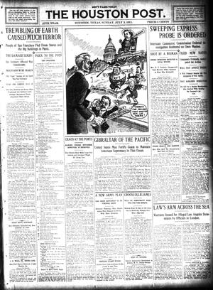 Primary view of object titled 'The Houston Post. (Houston, Tex.), Vol. 27, Ed. 1 Sunday, July 2, 1911'.