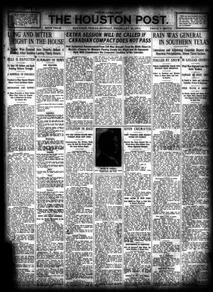 The Houston Post. (Houston, Tex.), Vol. 26, Ed. 1 Monday, February 20, 1911