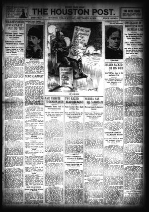 The Houston Post. (Houston, Tex.), Vol. 28, Ed. 1 Monday, September 22, 1913