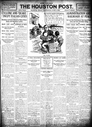 The Houston Post. (Houston, Tex.), Vol. 26, Ed. 1 Wednesday, June 8, 1910