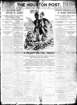 The Houston Post. (Houston, Tex.), Vol. 25, Ed. 1 Tuesday, March 1, 1910