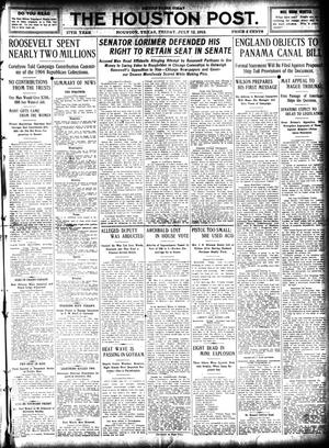 The Houston Post. (Houston, Tex.), Vol. 27, Ed. 1 Friday, July 12, 1912