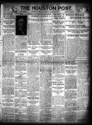 The Houston Post. (Houston, Tex.), Vol. 28, Ed. 1 Tuesday, August 12, 1913