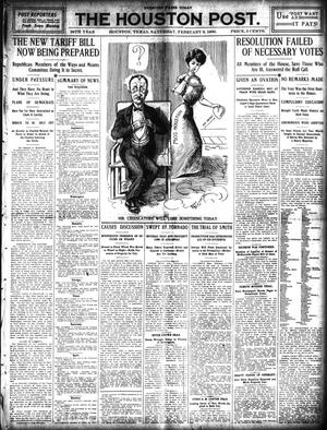 The Houston Post. (Houston, Tex.), Vol. 24, Ed. 1 Saturday, February 6, 1909