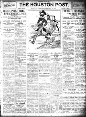 The Houston Post. (Houston, Tex.), Vol. 27, Ed. 1 Tuesday, July 11, 1911