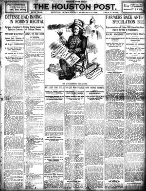 The Houston Post. (Houston, Tex.), Vol. 24, Ed. 1 Sunday, February 21, 1909