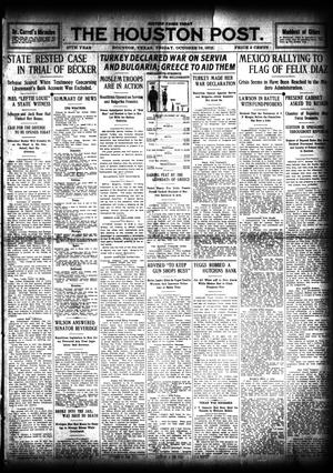 The Houston Post. (Houston, Tex.), Vol. 27, Ed. 1 Friday, October 18, 1912