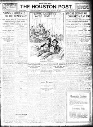 The Houston Post. (Houston, Tex.), Vol. 27, Ed. 1 Wednesday, August 23, 1911