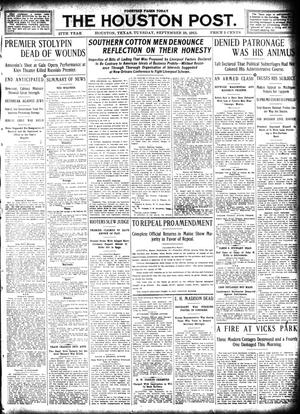 The Houston Post. (Houston, Tex.), Vol. 27, Ed. 1 Tuesday, September 19, 1911