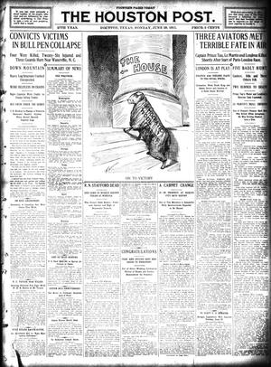 The Houston Post. (Houston, Tex.), Vol. 27, Ed. 1 Monday, June 19, 1911