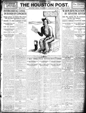 The Houston Post. (Houston, Tex.), Vol. 24, Ed. 1 Wednesday, February 24, 1909