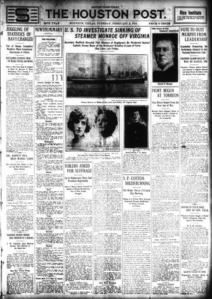 The Houston Post. (Houston, Tex.), Vol. 28, Ed. 1 Tuesday, February 3, 1914