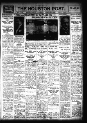The Houston Post. (Houston, Tex.), Vol. 28, Ed. 1 Wednesday, December 24, 1913